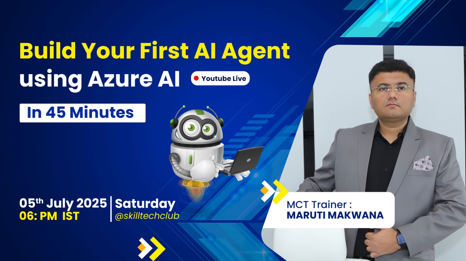 Build Your First AI Agent using Azure AI in 45 Minutes – LIVE!